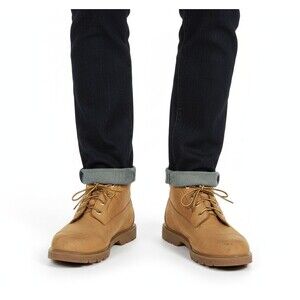 Timberland Boots Mens Sz 12 Classic Waterproof Chukka Wheat Nubuck Lace Up